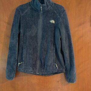 The North Face Women's Green  fleece full zip up women’s size medium